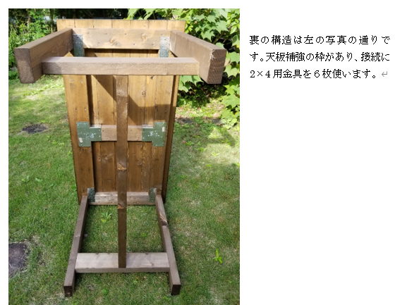 DIYでガーデンファーニチャー（ガーデン家具）を作りましょう！ Vol.2